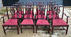 1811201919th Century Set of Twelve Chippendale Dining Chairs by Edwards and Roberts Carver 18½hs 40½h 27w 23d Single 18hs 39h 22w 21½d _2.JPG
